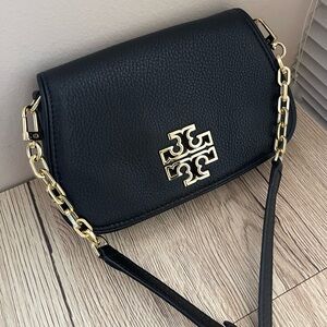 TORY BURCH Mini Britten Handbag Convertible Clutch - Black